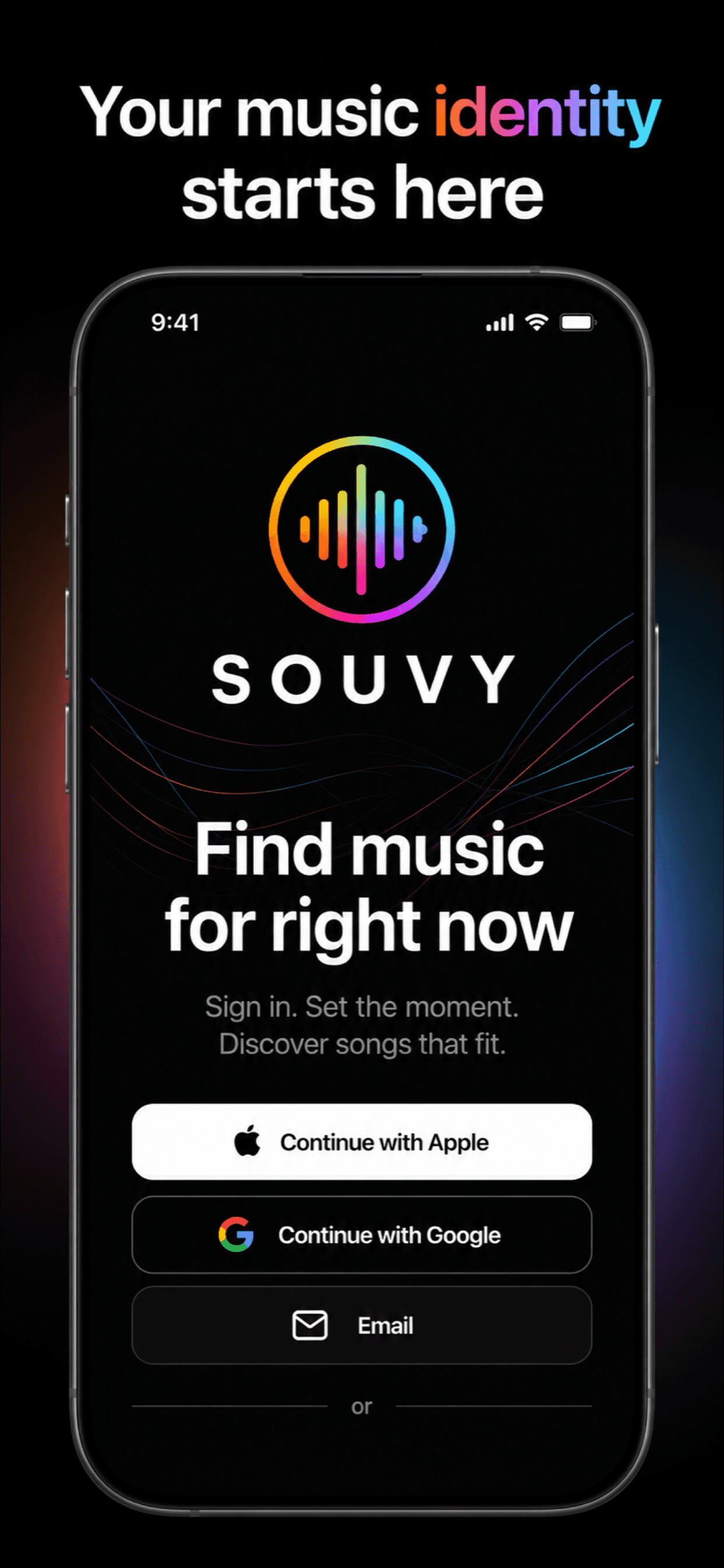 Souvy Soundprint screen